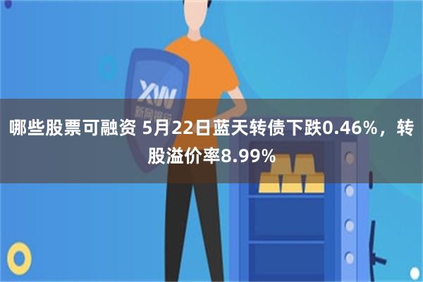 哪些股票可融资 5月22日蓝天转债下跌0.46%，转股溢价率8.99%