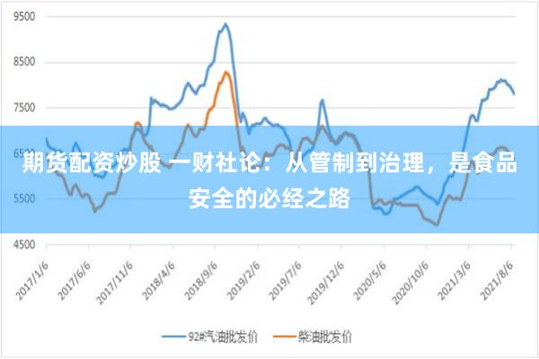 期货配资炒股 一财社论：从管制到治理，是食品安全的必经之路