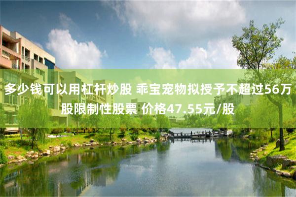 多少钱可以用杠杆炒股 乖宝宠物拟授予不超过56万股限制性股票 价格47.55元/股