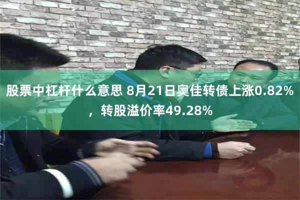 股票中杠杆什么意思 8月21日奥佳转债上涨0.82%，转股溢价率49.28%